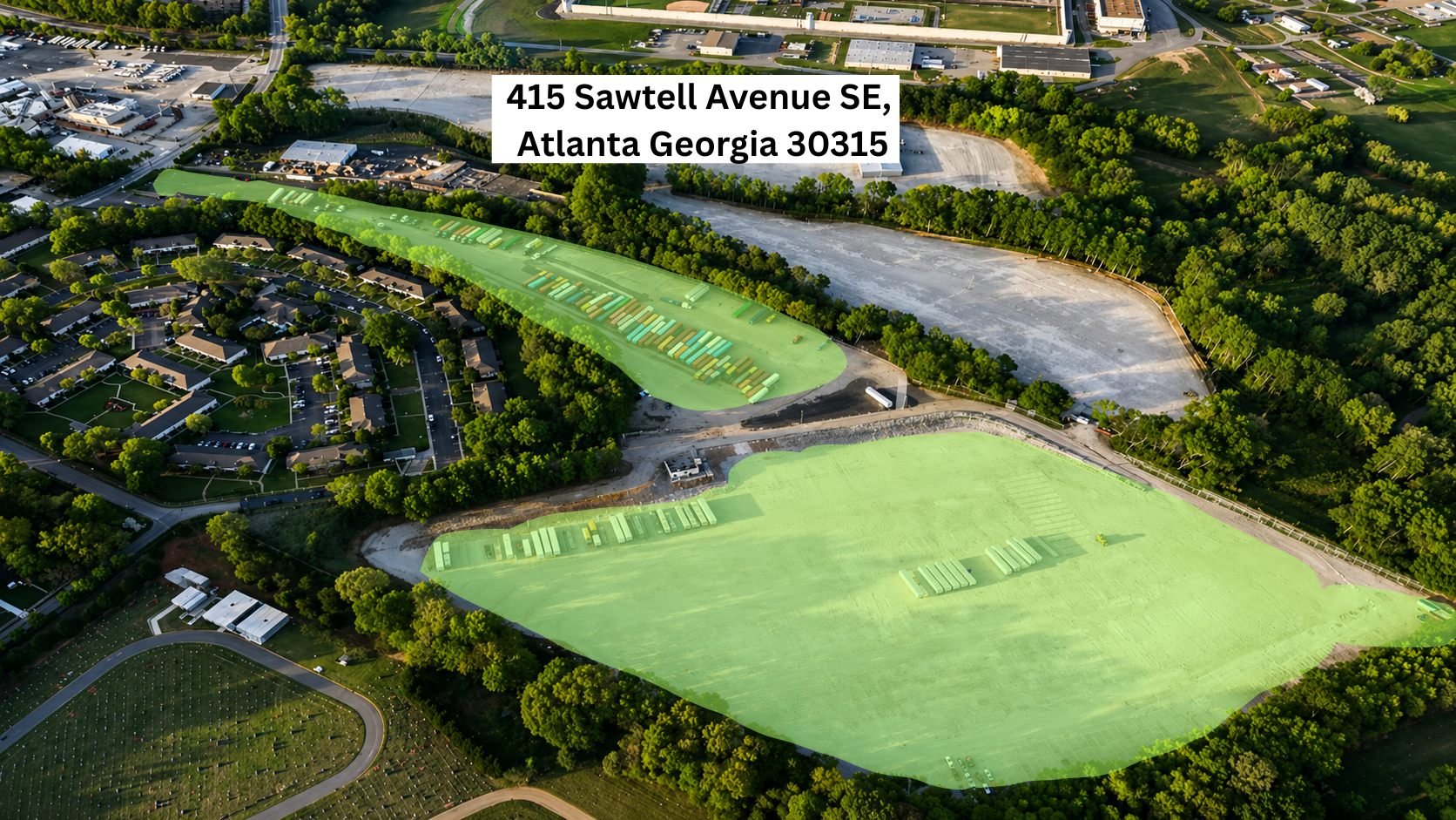 Atlanta Airport Tractor Trailer Truck Parking (2/2)