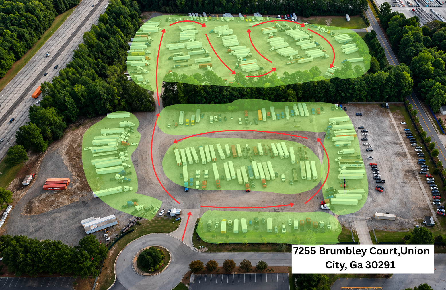 Atlanta Tractor Trailer Truck Parking (Lot 2) (3/3)